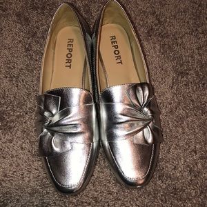 Report Silver Loafers sz 8.5